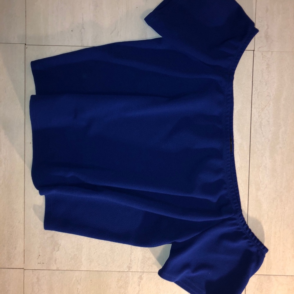 Blue Crop Top